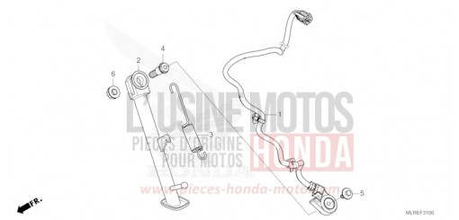 BEQUILLE LATERALE CB500FAR de 2024